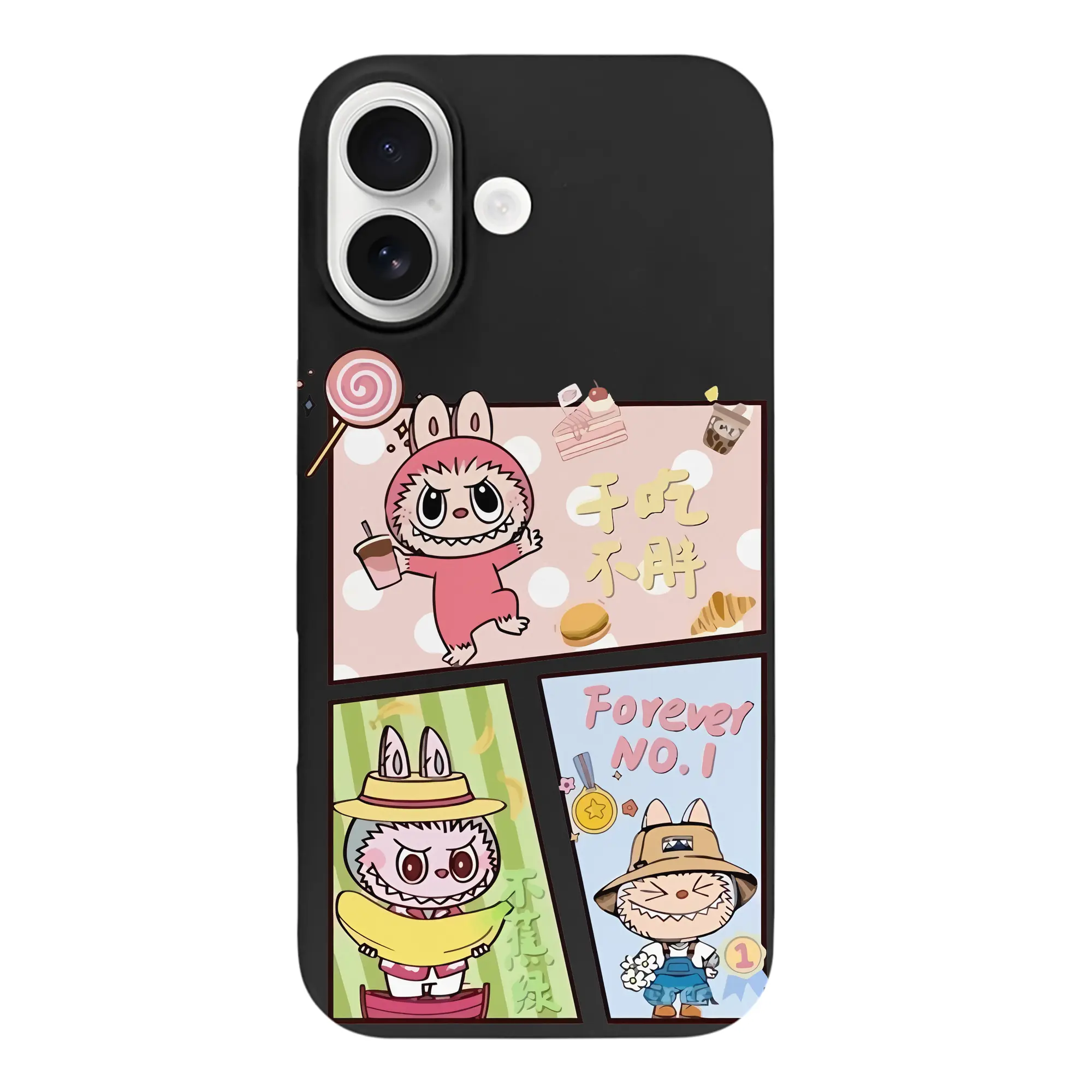 ラブブ グッズ モココ - iPhone 17 シリーズ シリコンケース 薄型 耐衝撃 指紋防止 ソフトタッチカバー 精密フィット 傷防止 保護ケース iPhone 17/17 Air/17 Pro/17 Pro Max 対応